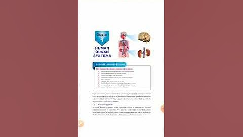 CLASS 8TH, SCIENCE, CHAPTER #1 TOPIC HUMAN ORGAN SYSTEMS TEACHER RUKHSANA AZIZ