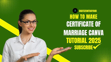 How to Create a Free Marriage Certificate Design in Canva | Step-by-Step Tutorial