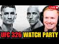 LIVE UFC 326 Max Holloway Vs Charles Oliveira 2 Watch Party Full Fight Companion