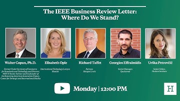 The IEEE Business Review Letter: Where Do We Stand?