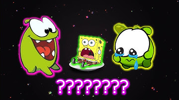 8 Om Nom & Nibble Nom "Eating & Screaming" Sound Variations in 53 seconds