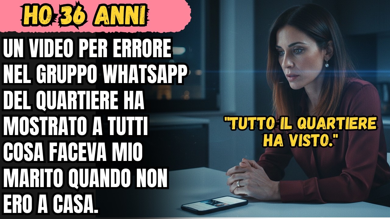 UN VIDEO PER ERRORE NEL GRUPPO WHATSAPP DEL QUARTIERE HA MOSTRATO A TUTTI COSA FACEVA MIO MARITO...