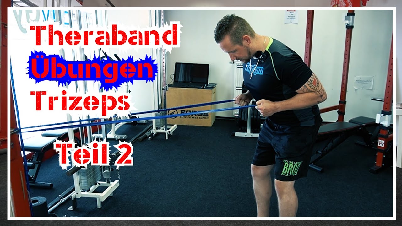 🟥Theraband Übungen Trizeps Teil 2 I Trizeps Übungen mit Theraband für Zuhause im Stehen !