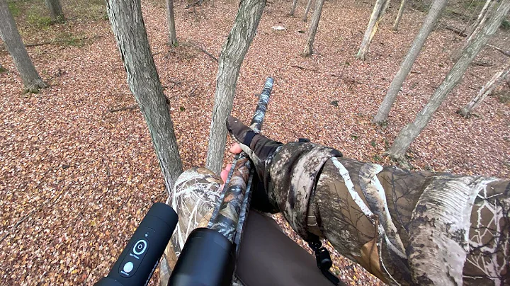 Deer hunt 15 yard shot with a Mossberg 535 shotgun. Filmed on Tactacam.