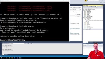 Building a REST API in  NET Core | S3P7 | Short intro to using git in the Command Prompt