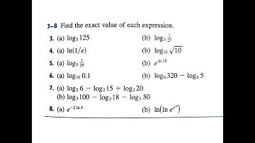 Logarithmic Practice Questions