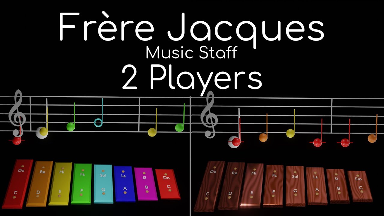 Xylophone Frère Jacques Duet (Staff) YouTube