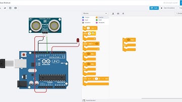 Hướng dẫn sử dụng Tinkercad Circuit   Cảm biến siêu âm