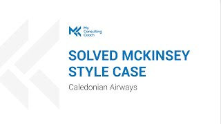 Solved McKinsey case interview
