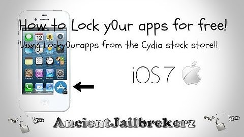 How to Lock your apps - Cydia App