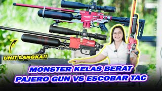 MONSTER KELAS BERAT ADU TES AKURASI PCP PREDATOR PAJERO GUN VS ESCOBAR AIRRIFLE PLENUM JUMBO !!