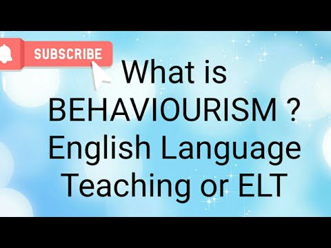 behaviourism in language learning