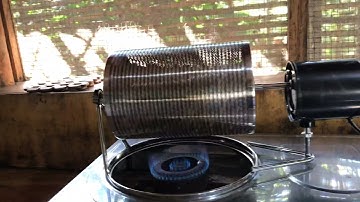 Roasting of Cacao Beans using rotating drum
