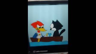 Felix The Cat Ride Boat With Woody Woodpecker