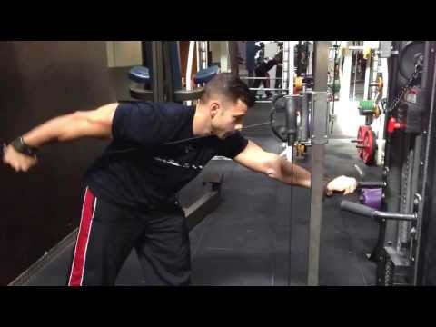 How to do a Single Arm Cable Kickback - Shoulder Workout .