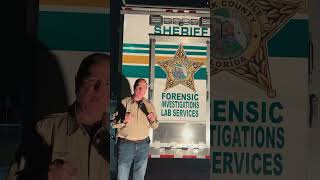 Sheriff Judd gives information on a murder investigation on Washington Terrace in Frostproof.