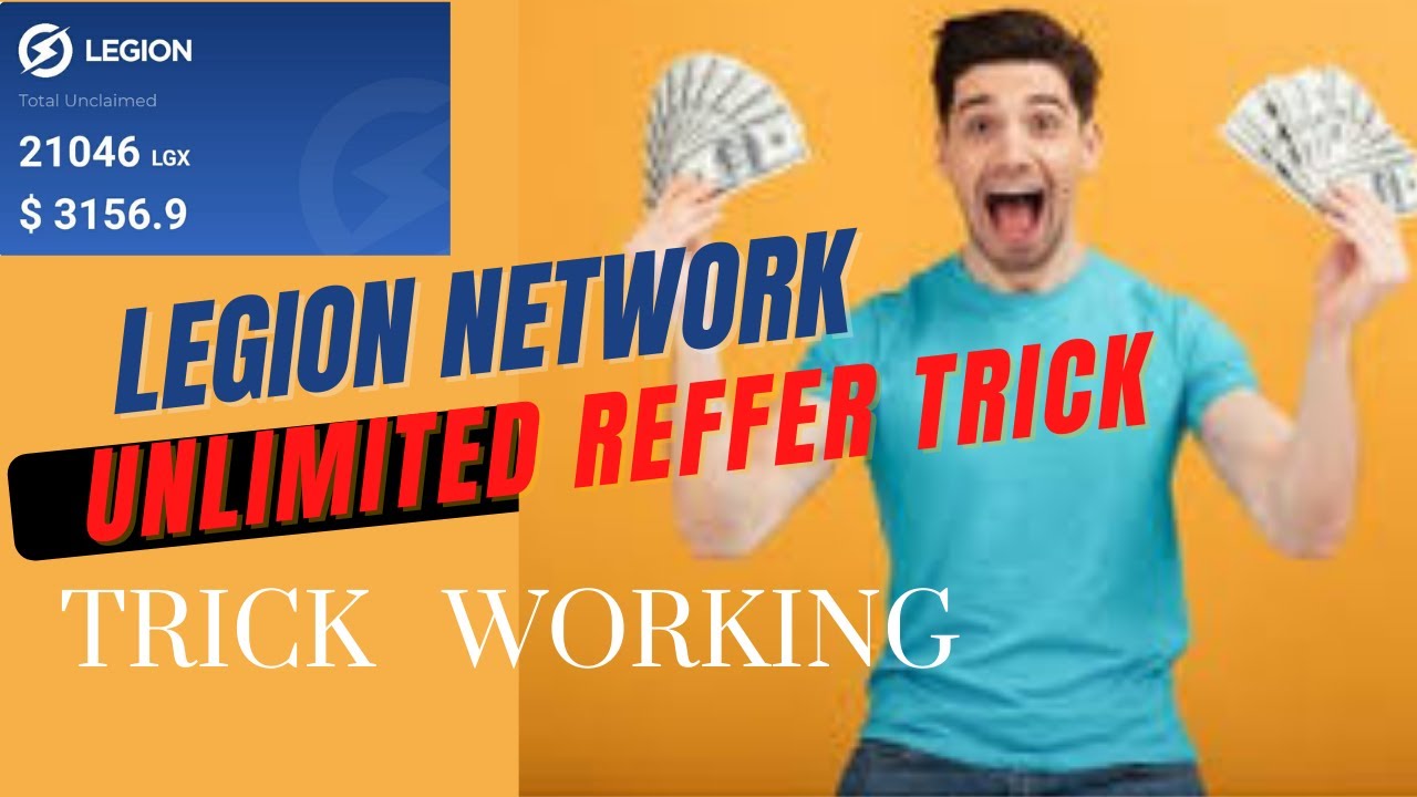 ✅Legion Network Unlimited Reffer Trick. How to unlimited Reffer In legion network🔥.