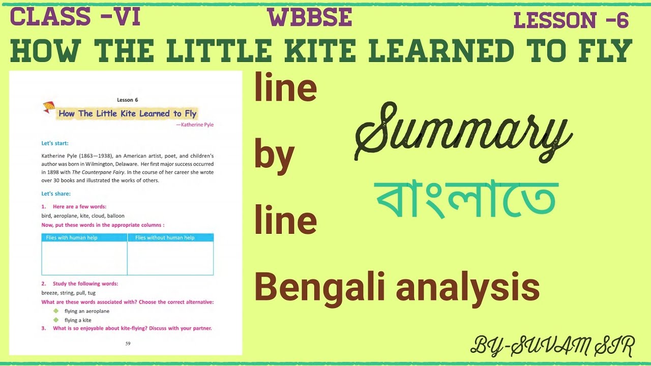 how-the-little-kite-learned-to-fly-class6-lesson6-bengali-translation