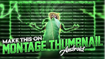 Make This Amazing Pubg Mobile Montage Thumbnail On Android ! useing PS CC, GFX Gaming