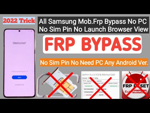 2022 New Trick Samsung Frp | WithOut PC / Android 12, 11, 10, 9,  All Samsung Mob.Google LockRemove