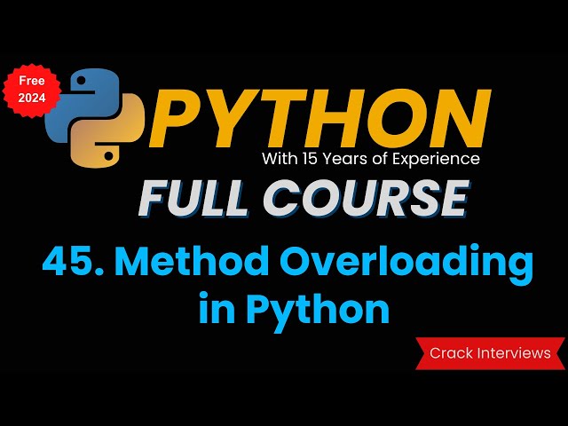 Method Overloading in Python