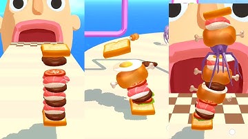 Sandwich Runner - Gameplay Walkthrough All Levels Max Free Video Games Walkthrough