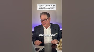 How to effectively follow up with people you meet at networking events #networking