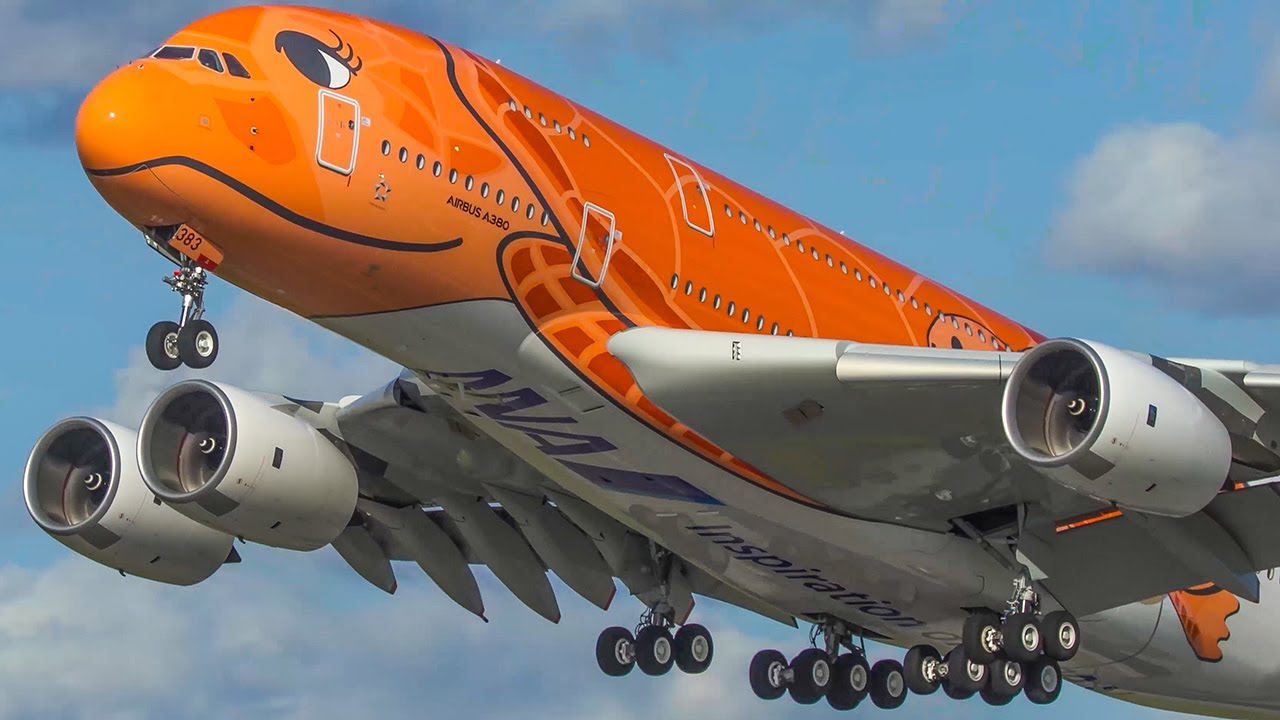 60 Minutes Pure Aviation - Airbus A380 Only - Go Around, Landing, Departure  (4K) - Youtube