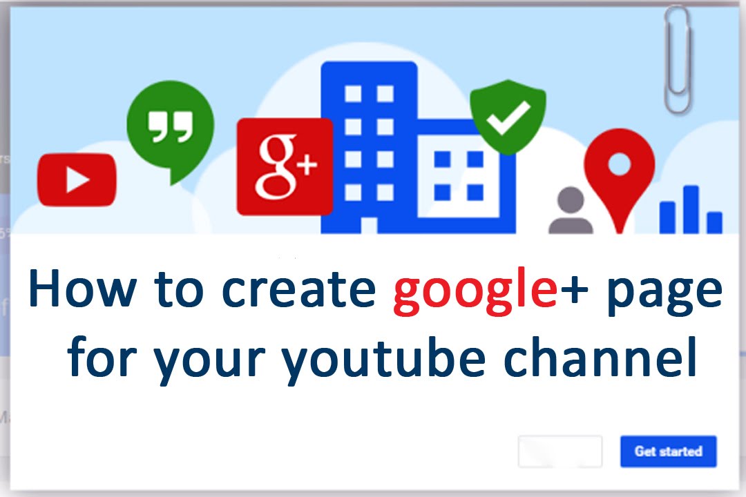 how to set up a youtube channel from a google plus page