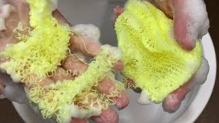 【ASMR】Untie the sponge scrubbing brush