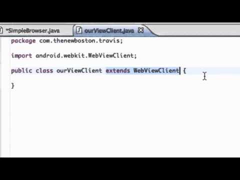 Android Application Development Tutorial   91   Set WebView Client for a Brower app