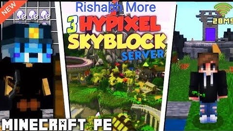 Top Real Hypixel Skyblock Like Server For MINECRAFT JAVA EDITION 1.8+ | Rishabh More