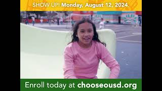 Show UP! For the First day of school Monday August 12th