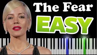 🎹 The Fear - Lilly Allen | Easy Piano Tutorial