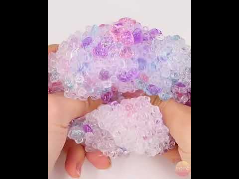 Satisfying Candied Heart slime ASMR/Subscribe my channel for more   #shorts