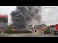 Grote brand loods in Nieuw Weeringe