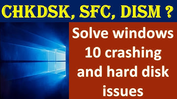 Chkdsk , Sfc, Dism Explained | What are the Differences Between CHKDSK, SFC, and DISM in Windows 10