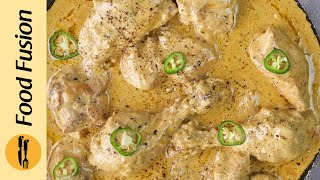 Dum wali White Chicken Gravy Recipe by Food Fusion