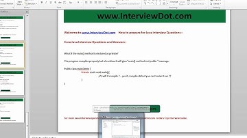 What if the main method is declared as private core java interview questions and answers