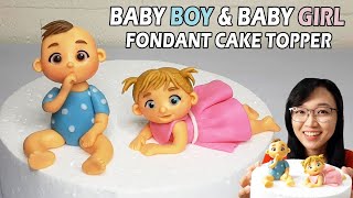 How to Make Baby Cake Topper | Baby Fondant Topper | Baby Fondant Cake topper | Fondant Baby Girl