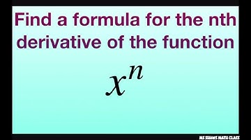 find nth derivative of the function y = x^n