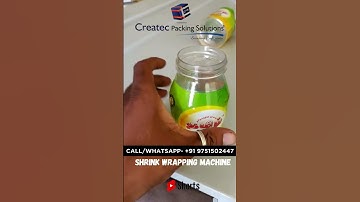 Gee Bottle Label Shrink Wrapping | Bottle packing Machine #shortsvideo