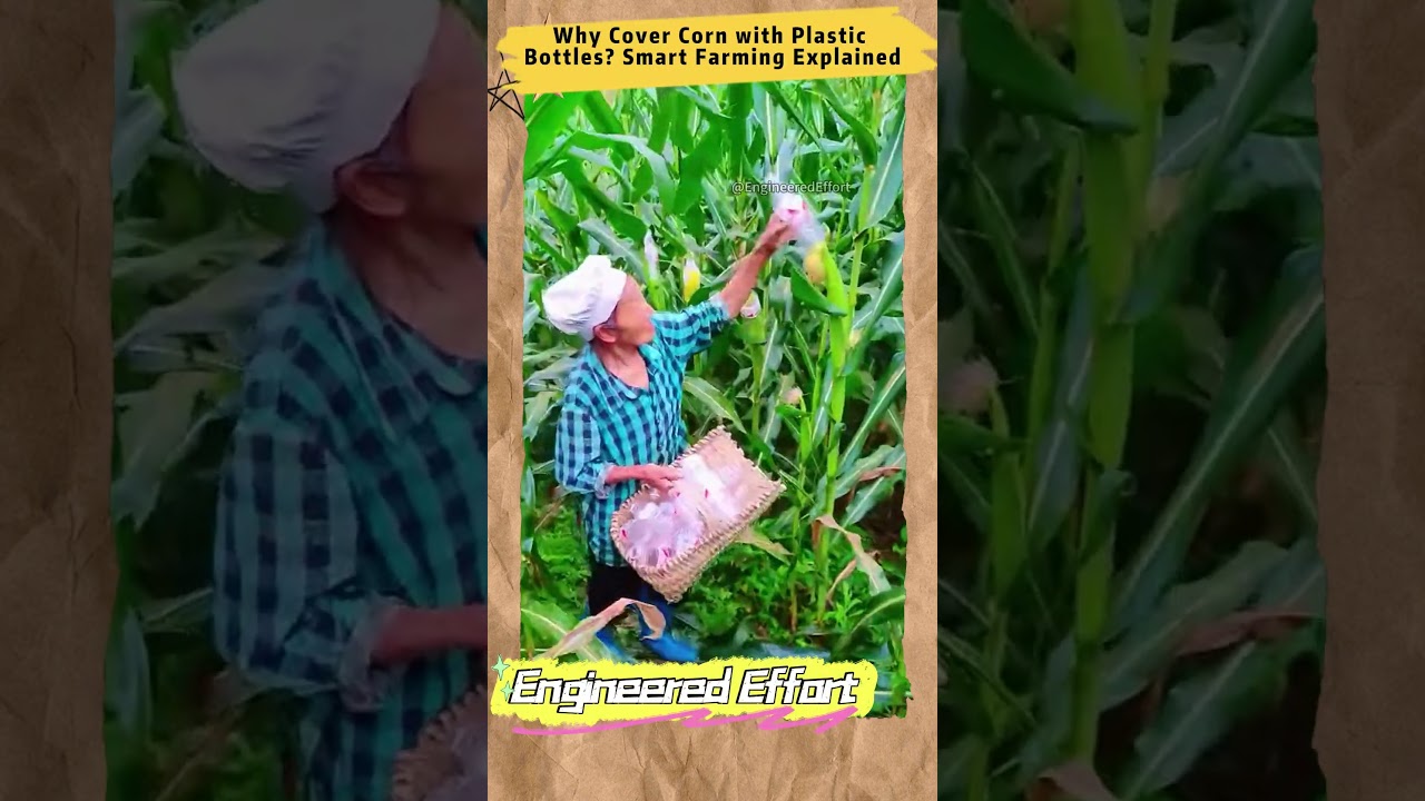 Why Cover Corn with Plastic Bottles? Smart Farming Explained   
