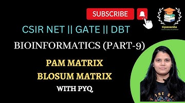 PAM MATRIX || BLOSUM MATRIX || BIOINFORMATICS || GATE || DBT