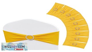 VEVOR Stretch Spandex Chair Sashes Chair Slipcover and Stretch Chair Sash