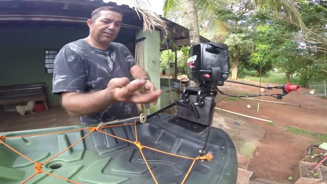 motorização do caiaque titan ares  com motor toyama 2.6hp