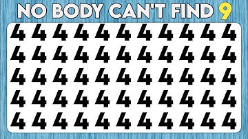 Only 1% Can Pass this Observation Skill Test | Find the Odd Number and Letter Edition