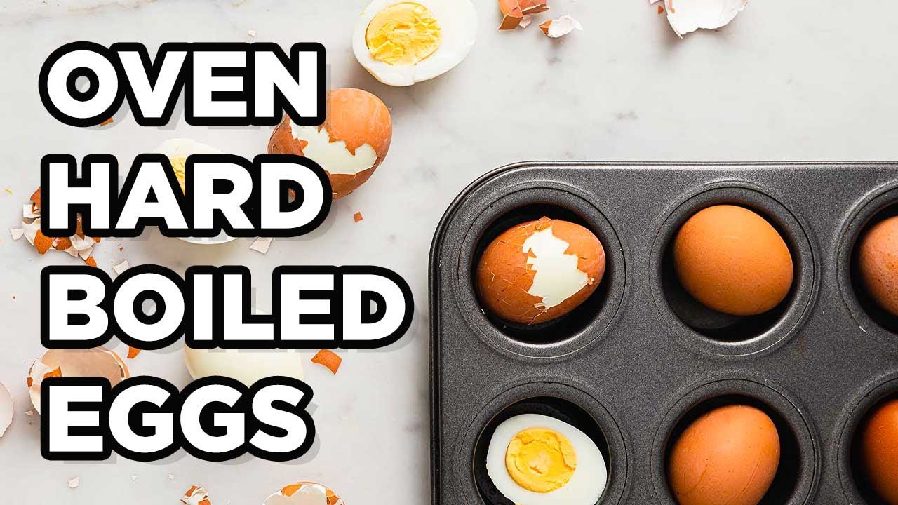 Oven Baked Hard Boiled Eggs for Easy Peel | by MOMables - YouTube