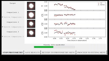 Exoplanet transit light curve on HOPS