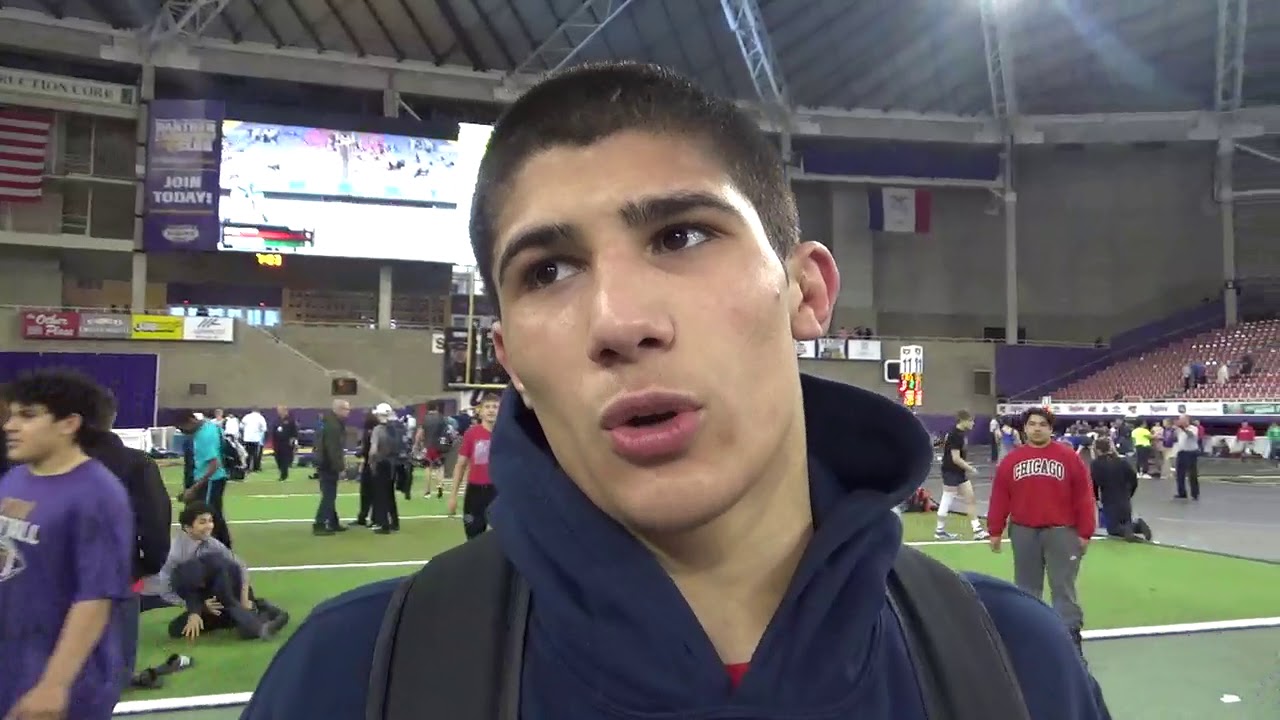 Top sophomore A.J. Ferrari on his run to the Folkstyle Nationals semis